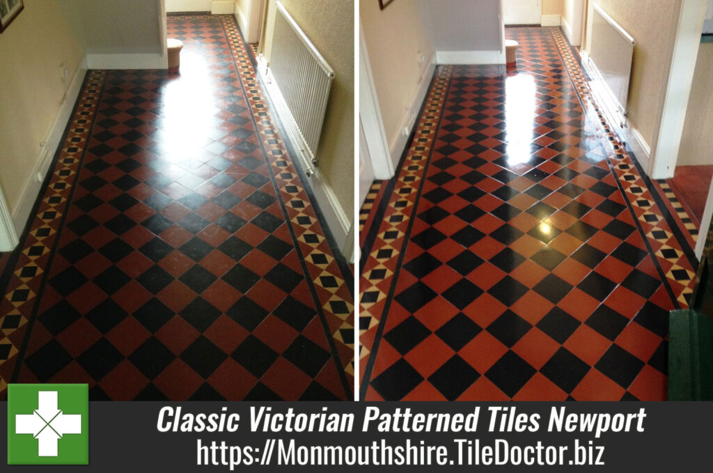 Classic Victorian Patterned Tiles Rejuvenated in Newport