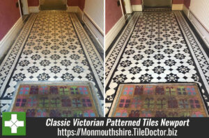 Victorian Tiled Hallway Deep Cleaned and Sealed in Newport