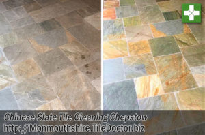 Chinese Slate Tiled Kitchen Floor Cleaning Chepstow